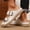 White, variant on Men's Wide Toe Box Double Buckle Slide Sandals Comfortable Adjustable Open Toe Mules for Indoor Outdoor Beach Walking Travel