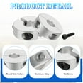 thumbnail image 3 of Uxcell Single Split Shaft Collar Locking Collar Clamp Style with Set Screw & Hex Wrench for Machine Tools Industry 10 mm/3/8 Inch, 3 of 7