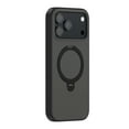 thumbnail image 2 of Magnetic For iPhone Air Phone Case,With Contractile Ring Kickstand,Compatible with Mag-Safe,Matte Skin-feel Ultra Slim Anti-fall Anti-Scratch Shockproof Protection Phone Case,Black, 2 of 14