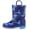 Blue Dinosaur, variant on Kushyshoo Kids Light up Rain Boot Aurora Gradient Glitter Toddler Boys Shoes Size 7