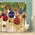 thumbnail image 1 of Coxeer Rideau de Douche de Noël Coloré Imperméable Rideau de Salle de Bain, 1 of 2