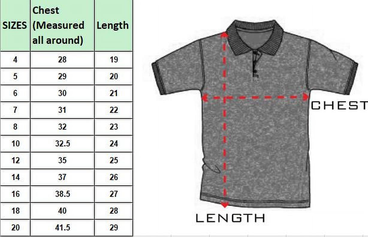 GBH Boys School Uniform Short Sleeve Pique Polo Shirt (Little Boys & Big Boys) - image 2 of 2
