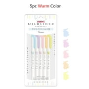Zebra Mildliner Highlighter Pastel Full Set 5/25/35 Colors Marker Pen Double-Ended Art Stationery Supplier for Drawing Painting 5Color Set 5