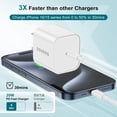 thumbnail image 2 of Cargador DGVERS de carga rápida de 20 W para iPhone 16 y 15 con cable de 3 unidades, 2 of 7
