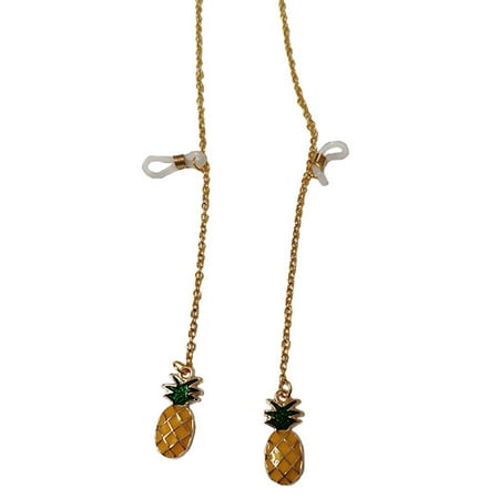 

HOMEMAXS 1pc Anti-drop Pineapple Glasses Chain Trendy Hanging Chain Fashionable Party Prop