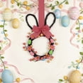 thumbnail image 5 of ERTZAE Bow Wreath Wall Door Hanger,Spring Easter Bunny Ornament with Wreath & Bow,Festival Scene Decoration,Easter Bunny Wreath with Elegant Bow,Versatile Door or Wall Hanger for Spring Festive Decor, 5 of 9