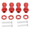 thumbnail image 2 of Adaptateur de Moyeu Hexagonal d'Extension de Roue, Adaptateurs d'Entraînement de Moyeu Hexagonal de Roue Durables en Alliage d'Aluminium Apparence Exquise pour 1/10 hors Route Voiture RC Rouge, 2 of 8