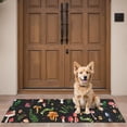 thumbnail image 4 of Colorful Mushroom Leaf Black Pattern Door Rugs,Washable Non Slip Door Mats Indoor,Decorative Door Mats,Entry Mat Indoor for Entrance,Bedroom,Kitchen,Bathroom,16"x47", 4 of 6