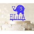 thumbnail image 1 of Custom Birthday Cake Topper Personalized Glitter Blue Cake Topper Color Option Available 5-7 Inches Wide, 1 of 1