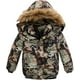 thumbnail image 4 of Lartaread Chaqueta con capucha cálida de invierno para niños, abrigo de nieve informal para exteriores a prueba de viento, 4 of 4