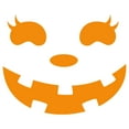 thumbnail image 2 of Girl's CHIN UP Halloween Jack o' Lantern Face  Graphic Tee White Large, 2 of 4