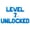 Blue, variant on Letter Balloons - LEVEL 7 UNLOCKED 16" Inch Alphabet Letters Foil Mylar Balloon 7th Birthday Party Banner (Gold)