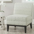 thumbnail image 5 of Armond Chair-Color:Grey/ Cream,Finish:Dark Brown, 5 of 6