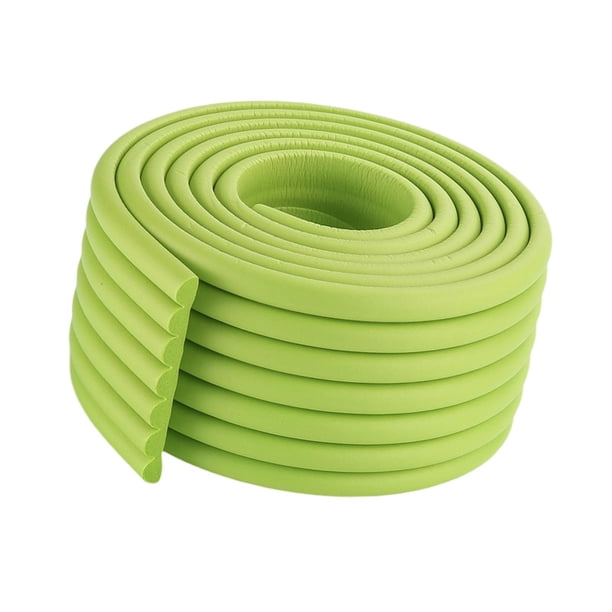 Protector de bordes para mesas perfecl tira anticolisión de protección infantil en forma de L 2M Verde