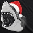 thumbnail image 2 of Mens Santa Jaws T Shirt Cool Christmas Gift Shark Funny Graphic Adult Humor Graphic Tees, 2 of 7