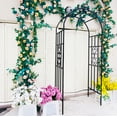thumbnail image 6 of SCENDOR Garden Arches Arbors Curved Metal Durable Iron Plants Trellis Stand Use for Outdoor Garden Arbor Climbing Plants Wedding Arches Ceremony, 6 of 10