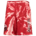 thumbnail image 2 of Youth Red Toronto Raptors Santa Monica Tie-Dye Shorts, 2 of 3
