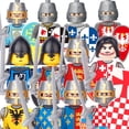 thumbnail image 4 of Bloques de construcción militares, figuras de soldados, regalos, juguetes, armas, caballero Medieval, legión, faraón egipcio, la guerra de las rosas, tienda de campaña de caballos de guerra, 4 of 4
