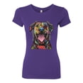 thumbnail image 3 of My Favorite Breed is The One In Need | Colorful Labrador Dog | Dean Russo Art Animal Lover Womens Slim Fit Junior Tee, Purple Rush, M, 3 of 5