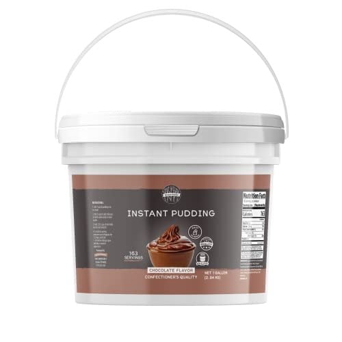 Birch & Meadow 1 Gallon, Chocolate Instant Pudding, Mix in Minutes, Snack, Filling, Dessert