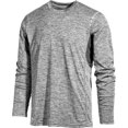 thumbnail image 1 of Camiseta básica de rendimiento de malla de contraste para hombre de Ideology, gris, XL, 1 of 1