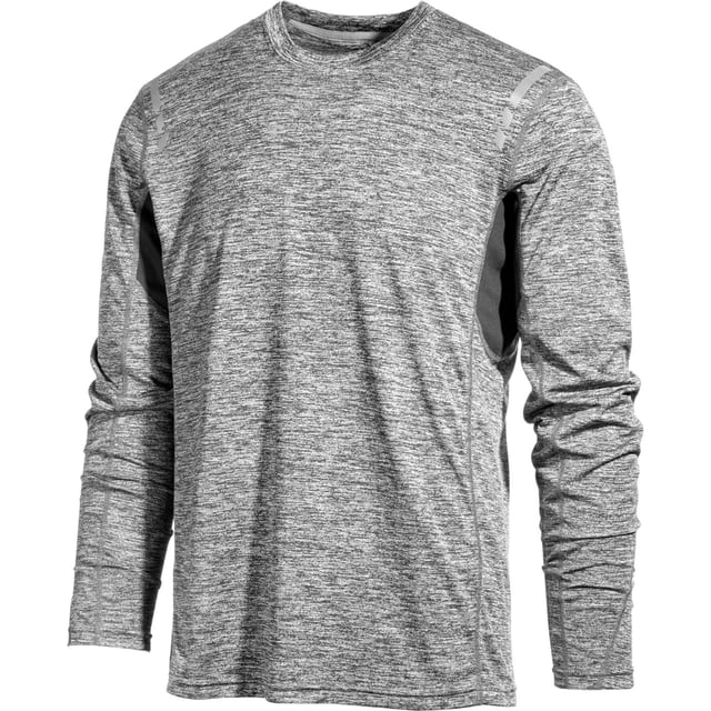 Camiseta básica de rendimiento de malla de contraste para hombre de Ideology, gris, XL