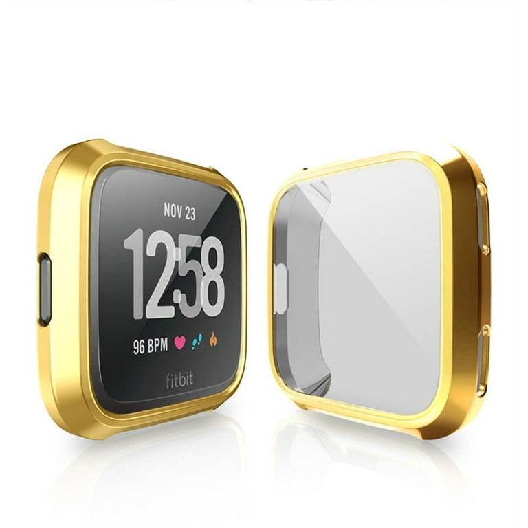 Cover For fitbit versa Versa 2 Versa lite strap case screen protector smart watch Accessories ultra thin protective frame bumpersilver Walmart