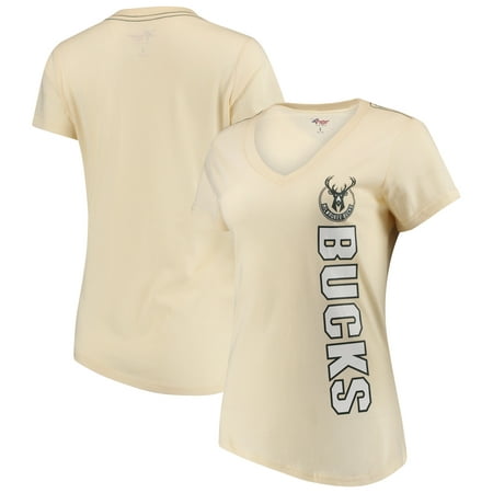 Milwaukee Bucks G-III 4Her by Carl Banks Women's Asterisk V-Neck T-Shirt -