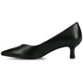 thumbnail image 2 of Journee Womens Pammie Slip On Pointed Toe Kitten Heel Pumps, Widths Available, 2 of 8