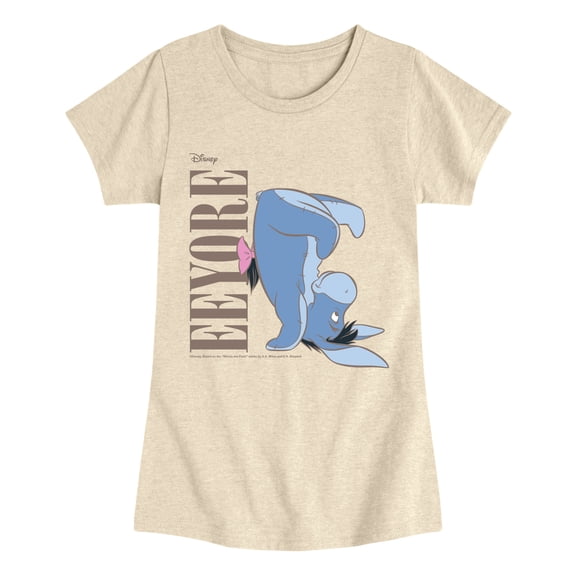 Winnie the Pooh - Eeyore - Youth Girls Fitted Short Sleeve T-Shirt