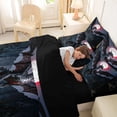 thumbnail image 4 of Metsweet Dark Dragon Twin Bedding 7-Piece, Gothic Animal Bedding Comforter Set, Black Red Gray,Black Reversible, 4 of 6