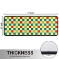 thumbnail image 5 of Kitchen Rugs Sets Of 2,Multi Color Checkerboard Checkered Pattern Anti Fatigue Kitchen Mat Rugs Non Slip Washable,Decorative Kitchen Floor Mats for Kitchen,Sink,Laundry,17"x47"+17"x47", 5 of 5