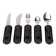 thumbnail image 2 of UTENSILIOS ADAPTATIVOS, DE GOMA PORTÁTIL DE ACERO DE ACERO CUCHARADAS INOXIDABLE DE HORQUILLA ADAPTATIVA SAFE ERGONONOMIC 5 PCS para HOGAR, 2 of 7