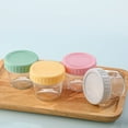 thumbnail image 3 of [6 Pack] Salad Dressing Container To Go,100ml Glass Small Condiment Container with Lids, Dipping Sauce Cups Set, Leakproof Reusable Sauce Containers for Lunch Box Work Trip., 3 of 4