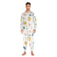 thumbnail image 3 of FORMRS Onesies Pajama for Adults Unisex Hoodie Winter Jumpsuit One Piece Sleepwear, Sizes S-2XL, Cute Floral, 3 of 7