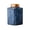 Blue, variant on Loose Leaf Tea Flower Tea Canister Ceramic Small Tea Warehouse Metal Spiral Sealing Canister Square Vintage Small Tea Canisters