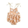 thumbnail image 1 of Faithtur Barboteuse pour Filles, Été Sans Manches Imprimé Floral Col en U Décontracté Fête Rue Combinaison Courte, 1 of 9