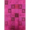 thumbnail image 1 of Ahgly Company Machine Washable Indoor Rectangle Industrial Modern DeepPink Area Rugs, 8' x 10', 1 of 7