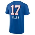 thumbnail image 3 of Men's Josh Allen Buffalo Bills Royal Team Wordmark Name & Number T-Shirt, 3 of 3