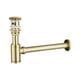 thumbnail image 3 of Desagüe de desagüe para lavabo, moderno, montado en la pared, con accesorio antibloqueo y olores. Oro, 3 of 6