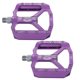 thumbnail image 1 of FELTECHELECTR 1 par de pedales universales para bicicleta de montaña, plataforma antideslizante, planos (morado), 1 of 6