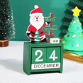 thumbnail image 5 of 24 Days Christmas Countdown Calendar Wooden Calendar Ornaments Mas Advent Calendar Snowman Elk Christmas Decoration Navidad Noel, 5 of 5