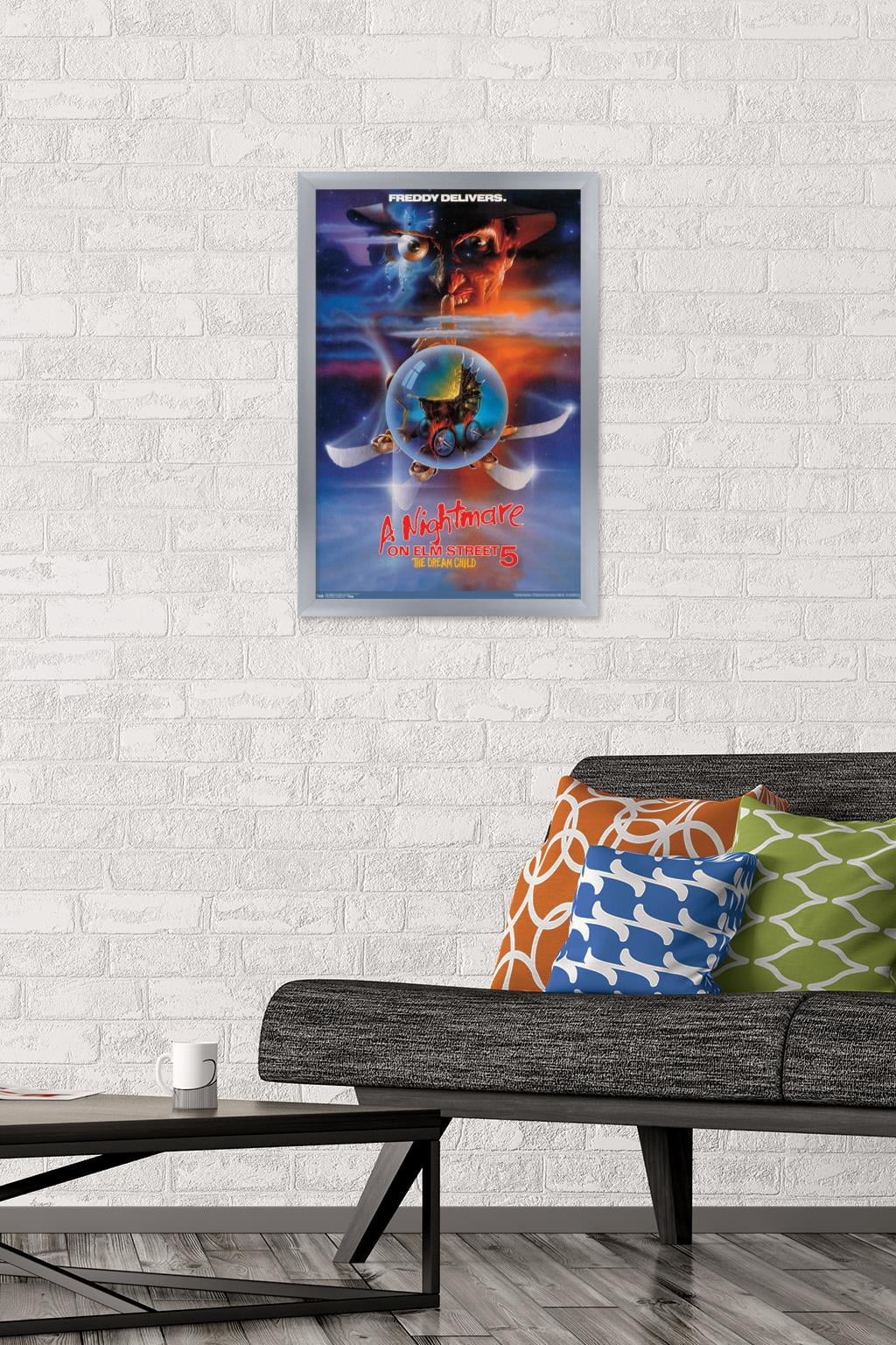 A Nightmare on Elm Street 5: The Dream Child - One Sheet Wall Poster, 14.725" x 22.375", Framed
