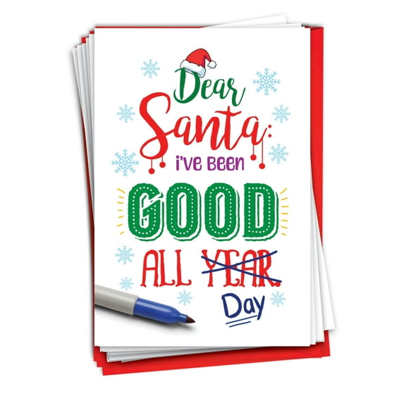 NobleWorks, Good All Day - 12 Funny Christmas Cards Boxed - Bulk Set, C10753XSG-B12x1