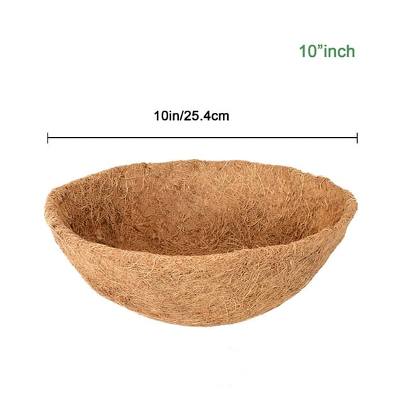 10/12/14/16/18 inch Hanging Basket Liner Round Planter Liner for Hanging Basket Coco Fiber Liners for Hanging Baskets Plant
