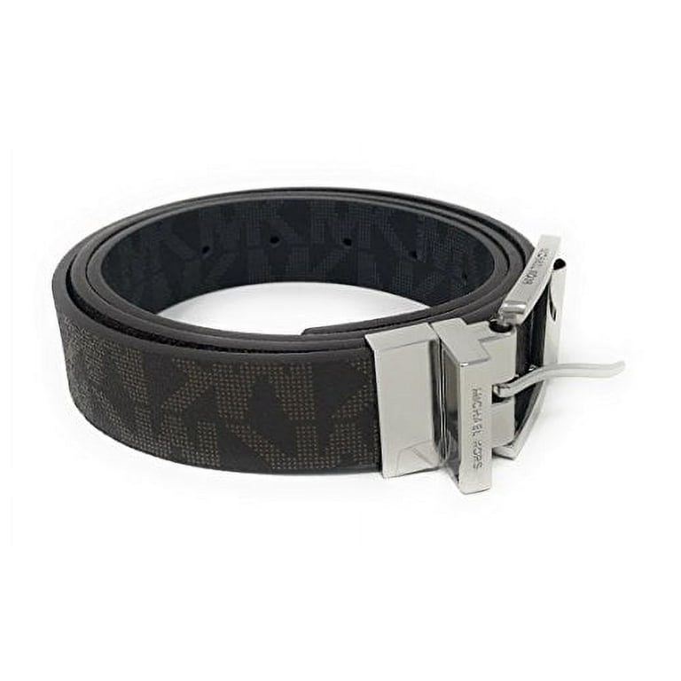 Michael Kors Brown to Black Reversible Mk Logo Synthetic Leather Belt 553793C