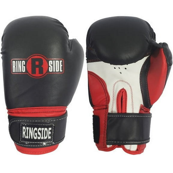 Ringside Youth Pro Style Training Gloves, Black/Red