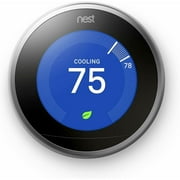 Google Nest 3rd Generation Smart Learning Thermostat - Stainless Steel