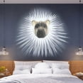 thumbnail image 4 of Yuarrent Lámpara de pared decorativa de resina 3D para una iluminación eficiente, duradera y no se rompe fácilmente al caer el aplique Iluminación y accesorios tipo+1, 4 of 6