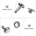 Phlegsive DoubleSided Leather Rivets 100 Sets Brass Rivets for